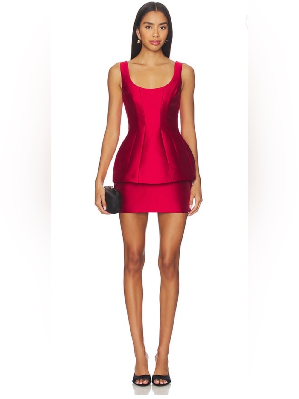 Empire Dress in Scarlet
